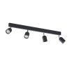 TK LIGHTING TOP BLACK/CHROME LAMPA SUFITOWA 4 PŁ
