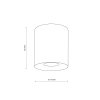 TK LIGHTING LAMPA ORION M GOLD LAMPA SUFITOWA 1