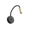 LAGOS BLACK/GOLD KINKIET 1 USB