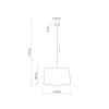TK LIGHTING MAJA BLACK 1885  LAMPA WISZĄCA CZARNY ABAŻUR