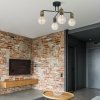 TK LIGHTING RETRO LAMPA SUFITOWA 4 PŁ CZARNA / PATYNA
