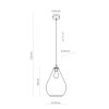 TK LIGHTING FUENTE LAMPA WISZĄCA 1 PŁ