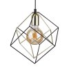 TK LIGHTING ALAMBRE 2777 LAMPA WISZĄCA DRUCIANA CZARNO ZŁOTA METALOWA