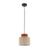 TK LIGHTING LAMPA Z ABAŻUREM DUO JUTA BROWN LAMPA WISZACA 1