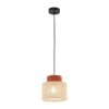 TK LIGHTING LAMPA Z ABAŻUREM DUO JUTA BROWN LAMPA WISZACA 1