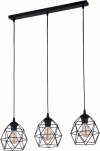 TK LIGHTING 3191 GALAXY BLACK LAMPA WISZĄCA NA LISTWIE CZARNA DRUCIANA