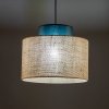 TK LIGHTING LAMPA Z ABAŻUREM DUO JUTA GREEN LAMPA WISZACA 1