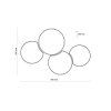 TK LIGHTING MONA WHITE LAMPA SUFITOWA 3442 PLAFON BIAŁY ŁĄCZONE ABAŻURY