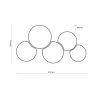TK LIGHTING MONA WHITE LAMPA SUFITOWA 3443 PLAFON BIAŁY ŁĄCZONE ABAŻURY