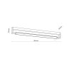 TK LIGHTING DEKSTER BLACK KINKIET LED