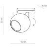 TK LIGHTING TRACER CZARNY TL-001 1* GU10* 50 W