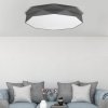 TK LIGHTING KANTOOR GRAY LAMPA SUFITOWA PLAFON SZARY DUŻY ABAŻUR DEKORACYJNY 78CM