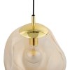 TK LIGHTING SOL AMBER 4261 LAMPA WISZĄCA NIEREGULARNY KSZTAŁT KLOSZA BURSZTYNOWA