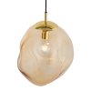 TK LIGHTING SOL AMBER 4261 LAMPA WISZĄCA NIEREGULARNY KSZTAŁT KLOSZA BURSZTYNOWA