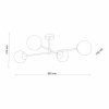 TK LIGHTING CADIX GOLD 4607 LAMPA SUFITOWA ZŁOTA SZKLANE KLOSZE KULE