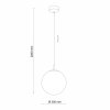 TK LIGHTING CADIX GOLD 4610 LAMPA WISZĄCA ZŁOTA KULA SZKLANA 30CM