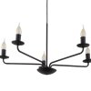 TK LIGHTING LIMAL 4612 LAMPA WISZĄCA ŻYANDOLKLASYCZNY ŚWIECZNIKOWY CZARNY