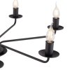 TK LIGHTING LIMAL 4612 LAMPA WISZĄCA ŻYANDOLKLASYCZNY ŚWIECZNIKOWY CZARNY