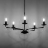 TK LIGHTING LIMAL 4612 LAMPA WISZĄCA ŻYANDOLKLASYCZNY ŚWIECZNIKOWY CZARNY