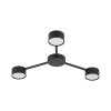 TK LIGHTING AVIA BLACK LAMPA SUFITOWA 3 PŁ