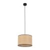 TK LIGHTING LIBERIA 4730 LAMPA WISZĄCA CZARNA Z NATURALNYM ABAŻUREM RAFFIA 30CM