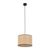 TK LIGHTING LIBERIA 4730 LAMPA WISZĄCA CZARNA Z NATURALNYM ABAŻUREM RAFFIA 30CM