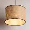 TK LIGHTING LIBERIA 4730 LAMPA WISZĄCA CZARNA Z NATURALNYM ABAŻUREM RAFFIA 30CM