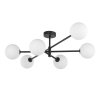 TK LIGHTING SARIUS BLACK 4734 LAMPA SUFITOWA CZARNA BIAŁE KULE SZKLANE MLECZNE