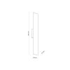 TK LIGHTING NAVI WHITE KINKIET 2 PŁ