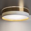 TK LIGHTING HILTON WHITE/GOLD 4773 LAMPA SUFITOWA PLAFON BIAŁO ZŁOTY ABAŻUR DUŻY 60CM