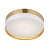 TK LIGHTING HILTON WHITE/GOLD 4773 LAMPA SUFITOWA PLAFON BIAŁO ZŁOTY ABAŻUR DUŻY 60CM