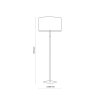 TK LIGHTING DEVA NATURE 5199 LAMPA PODŁOGOWA BRĄZOWA DREWNIANA Z ABAŻUREM NATURAL EKO