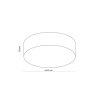 TK LIGHTING RONDO LINEN 5636 LAMPA SUFITOWA PLAFON ABAŻUR LNIANY NATURAL EKO
