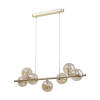 TK LIGHTING ESTERA GOLD 5668 LAMPA WISZĄCA ZŁOTA KLOSZE KULE BURSZTYNOWE