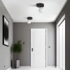 TK LIGHTING BIANCA BLACK 5681 LAMPA SUFITOWA PLAFON CZARNY SZKLANA KULA MLECZNA BIAŁA