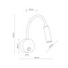 TK LIGHTING LAMPA LAGOS BALCK 1 PŁ