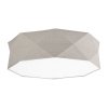 TK LIGHTING KANTOOR NATURE 6195 LAMPA SUFITOWA PLAFON DUŻY ABAŻUR NATURALNY MATERIAŁ LNIANY 52CM
