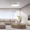 TK LIGHTING KANTOOR NATURE 6195 LAMPA SUFITOWA PLAFON DUŻY ABAŻUR NATURALNY MATERIAŁ LNIANY 52CM