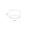 TK LIGHTING DALLAS BLACK LAMPA SUFITOWA 1 PŁ