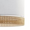 TK LIGHTING PAGLIA WHITE LAMPA WISZĄCA BIAŁA NATURAL EKO RATTAN