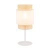 TK LIGHTING BOHO WHITE 6565 LAMPKA NOCNA BIAŁA Z ABAŻUREM RATTAN NATURAL EKO