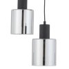 TK LIGHTING SIERRA BLACK 6655 LAMPA WISZĄCA CZARNA KLOSZE SZKLANE GRAFITOWE