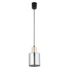 TK LIGHTING SIERRA GOLD 6661 LAMPA WISZĄCA CZARNO ZŁOTA GRAFITOWY KLOSZ