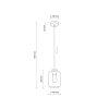 TK LIGHTING MARCO GREEN 6696 LAMPA WISZĄCA CZARNO ZŁOTA Z ZIELONYM KLOSZEM