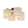 TK LIGHTING 6866 DEVA NATURE LAMPA SUFITOWA PLAFON DREWNIANY Z ABAŻUREM