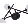 LAMPA SUFITOWA CZARNA BIAŁE KLOSZE KULE MLECZNE DO SALONU SYPIALNI LIGHT PRESTIGE DORADO LP-002/6C BK