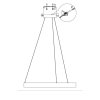 LIGHT PRESTIGE MIDWAY LP-033/1P S BK TRIANGLE LAMPA WISZĄCA CZARNA MATOWA RING KOŁO OBRĘCZ DUŻA 60CM