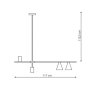 LAMPA WISZĄCA CZARNO ZŁOTA NAD STÓŁ TUBY LIGHT PRESTIGE ARIZONA LP-074/4PL BK/GD