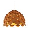 LAMPA WISZĄCA DREWNIANA DUŻA 50CM DEKORACYJNA NAD STÓŁ LIGHT PRESTIGE BURGO  LP-101335/1P L