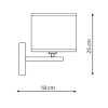KINKIET CZARNY Z ABAŻUREM KLASYCZNY DO SALONU SYPIALNI POKOJU LIGHT PRESTIGE CECINA  LP-114/1W BK